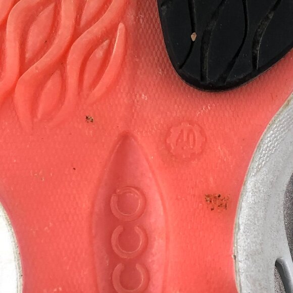 Ecco Women's Size 40 (9-9.5) Performance Biom Fjuel Racer Silver Green Shoes - Picture 14 of 15